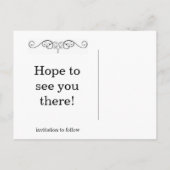 CallaLily Bewaar de datum Aankondigingskaart (Achterkant)