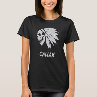 Callam Native American Indian Born Freedom Evil Sk T-shirt