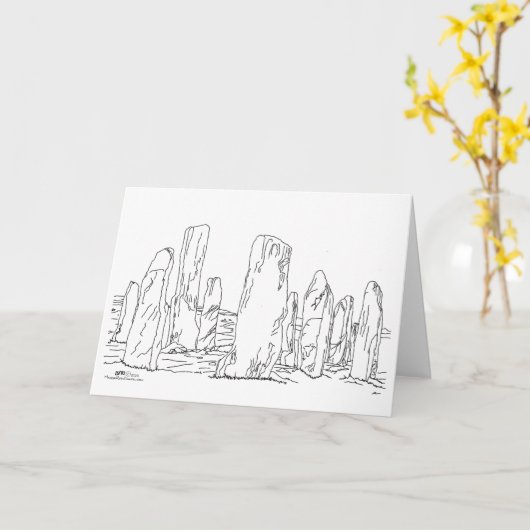 Callanish Standing Stones, Schotland Kaart (Gele Bloem)