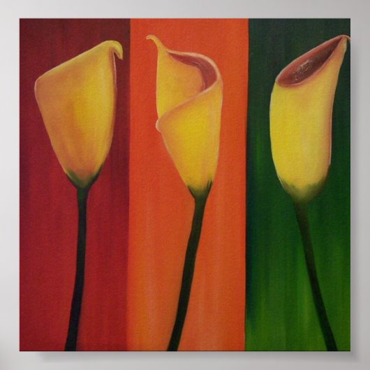 Callas in olie poster (Voorkant)