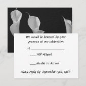 Callas noirs et blancs RSVP (Devant / Derrière)