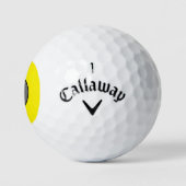 Callaway warbird 3 balles de golf pack - jaune (Logo)