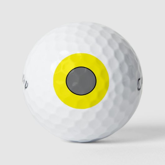 Callaway warbird 3 balles de golf pack - jaune (Devant)