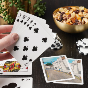 Calle Cabanilles schilderij van Alfred Fox Pokerkaarten