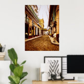 Calle de Habana Havana Cuba Poster (Thuiskantoor)