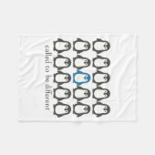 Called To Be Different Christian Penguin Faith Ins Fleece Deken (Voorkant (Horizontaal))