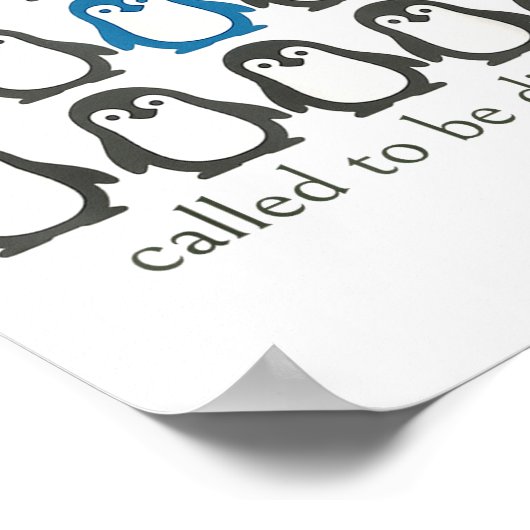 Called To Be Different Christian Penguin Faith Ins Poster (Hoek)