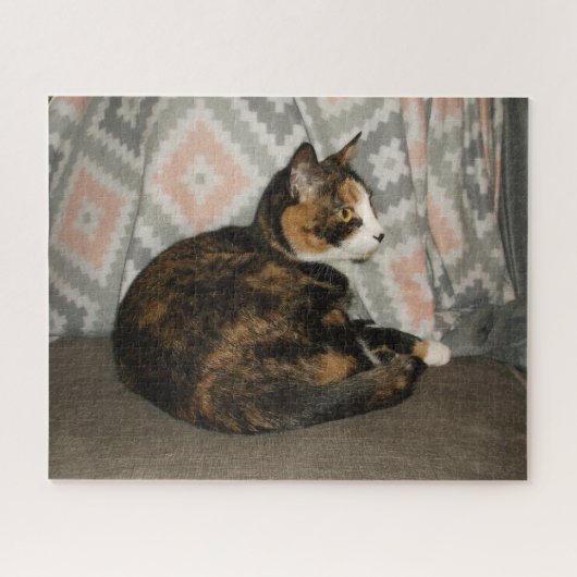 Callie Cat op Sofa Legpuzzel (Horizontaal)