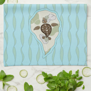 Callie de Zee Turtle Keukenhanddoek