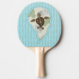 Callie la Tortue de Mer Raquette de Ping Pong