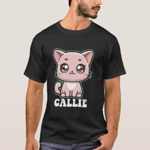 Callie Schattige Cat Kitten Design voor Meisjes Na T-shirt