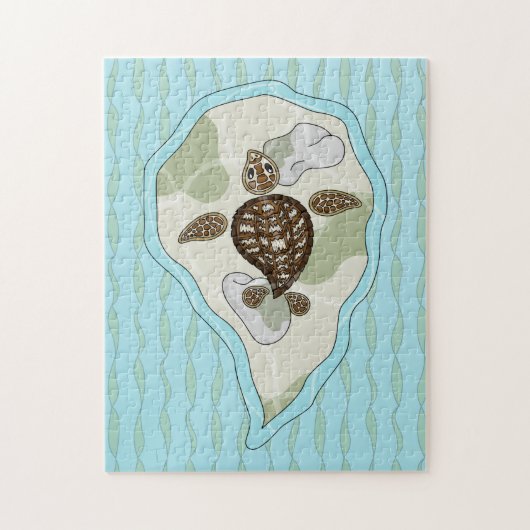 Callie the Sea Turtle Puzzle (Vertical)