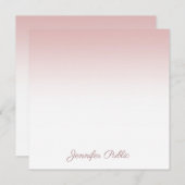 Calligrafed Script Naam Roos Goud Modern Sjabloon (Voorkant / Achterkant)