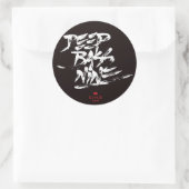 Calligraffiti van Flixx Ronde Sticker (Tas)