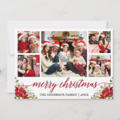 Calligrafie 5 Kerstfeestdagen Feestdagenkaart (Voorkant)