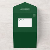 Calligrafie 5 Photo All-in-One Holiday Card All In One Uitnodiging (Buitenkant)
