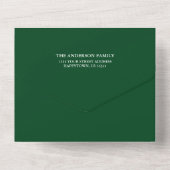Calligrafie 5 Photo All-in-One Holiday Card All In One Uitnodiging (Achterkant)