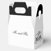 Calligrafie Black Roos Wedding Bedankdoosjes (Geopend)