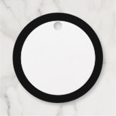 Calligrafie Black Roos Wedding Bedankjes Labels (Achterkant)