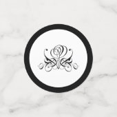 Calligrafie Black Roos Wedding Confetti (Kleine voorkant)