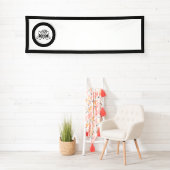 Calligrafie Black Roos Wedding Spandoek (Insitu)