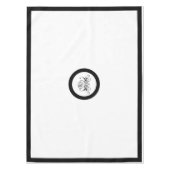 Calligrafie Black Roos Wedding Tafelkleed (Voorkant)