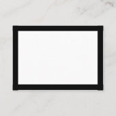 Calligrafie Black Roos Wedding Visitekaartje (Achterkant)