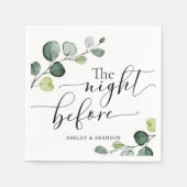 Calligrafie De Nacht Voor Servetten (Voorkant)