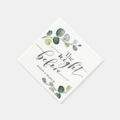 Calligrafie De Nacht Voor Servetten (Hoek)