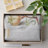 Calligrafie (Dragonfly, anjers en peren) Tissuepapier (Geschenk)