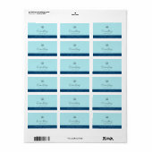 Calligrafie Editable Colors Contrast Product Etiket (Full Sheet)