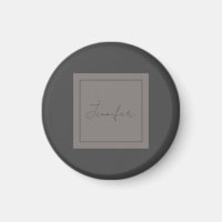 Calligrafie Elegant Plain Simple Name Gray