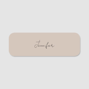 Calligrafie Elegant Plain Simple Name Naamplaatje