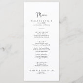 Calligrafie Elegant Script Dinner Menu (Voorkant)