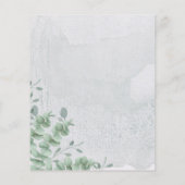 Calligrafie Eucalyptus budget Hartelijk dank Flyer (Achterkant)