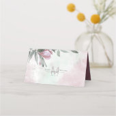 Calligrafie Floral Monogram Mauve ID771 (Achterkant)