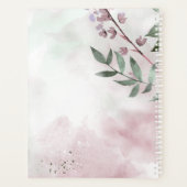 Calligrafie Floral Wedding Mauve ID771 Planner (Achterkant)