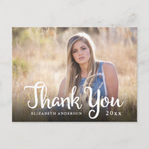 Calligrafie Foto Afstudeer Bedankt  Briefkaart