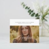 Calligrafie Foto College Graduatie (Staand voorkant)