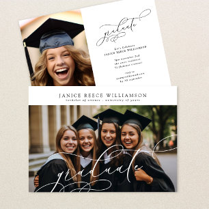 Calligrafie Foto College Graduatie Aankondiging