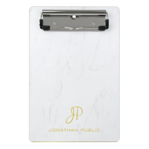 Calligrafie Gold Monogram Professional marmer Mini Klembord