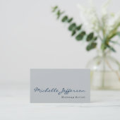 Calligrafie Gray Makeup Artist Visitekaartje (Staand voorkant)