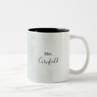 Calligrafie Green en White Mrs. Pas getrouwd Bride