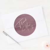 Calligrafie Hartelijk dank Hartelijk dank. ID771 Ronde Sticker (Envelop)