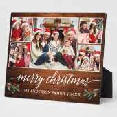 Calligrafie Hout Afdrukken 5 Kerstfeest Fotoplaat (Zijkant)