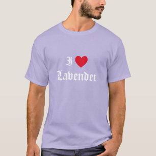 Calligrafie I Love Lavender T-shirt