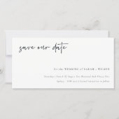 Calligrafie Kaart om de datum te reserveren om met (Voorkant)