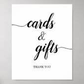 Calligrafie-Kaarten en cadeaubonnen Poster (Voorkant)