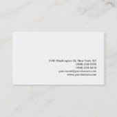 Calligrafie Makeup Artiest White Visitekaartje (Achterkant)