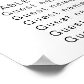 Calligrafie Minimaliserende weddenschappen Poster (Hoek)